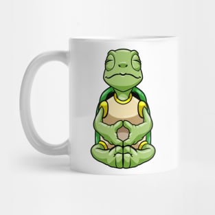 Turtle at Yoga in Cross-legged Mug